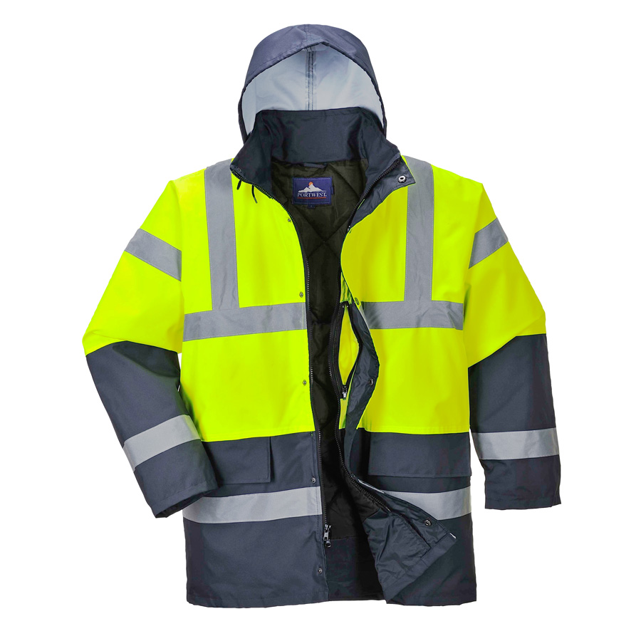 Hi Viz Contrast Traffic Jacket - Knights Overall Protection