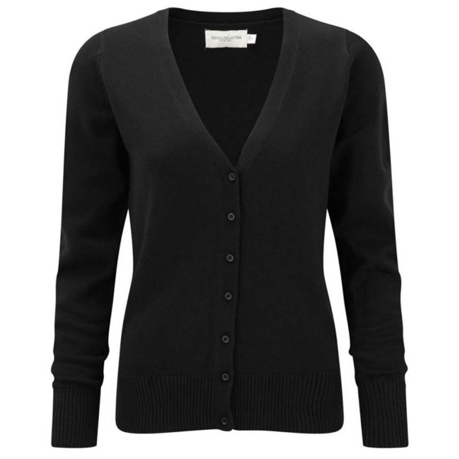 Ladies Russell V Neck Knitted Cardigan - Knights Overall Protection